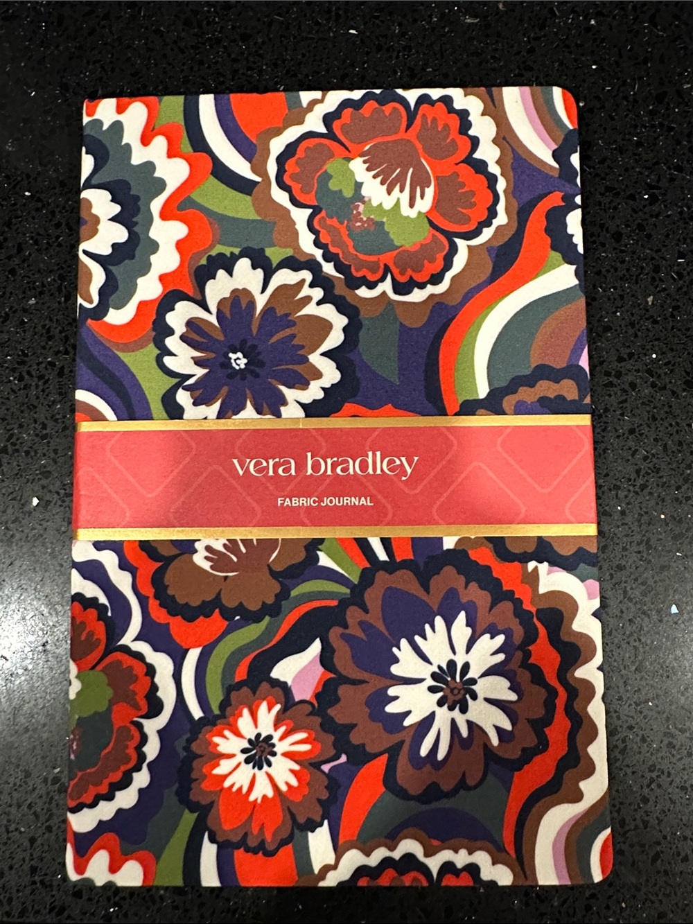 Vera Bradley Fabric Journal features the vibrant Bossanova Bold floral